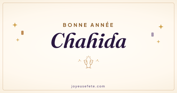 Image « Bonne année Chahida » au format large