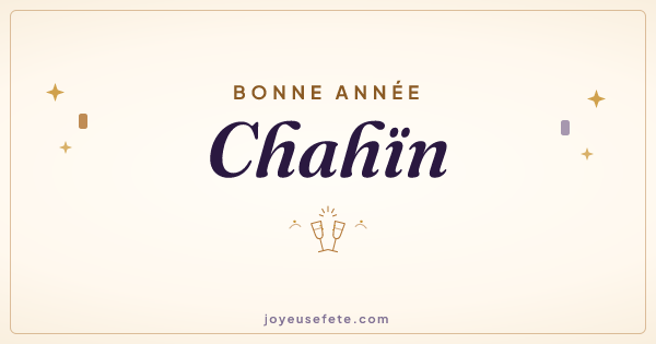 Image « Bonne année Chahïn » au format large
