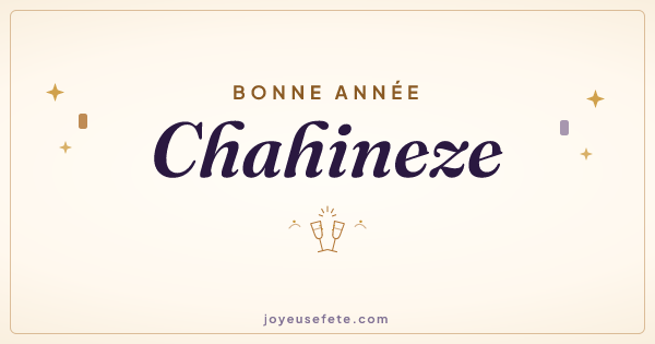 Image « Bonne année Chahineze » au format large