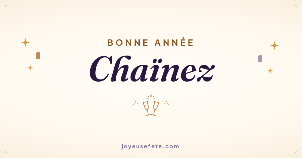 Image « Bonne année Chaïnez » au format large