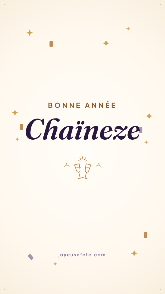 Image « Bonne année Chaïneze » au format story