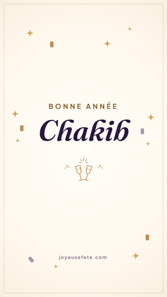 Image « Bonne année Chakib » au format story