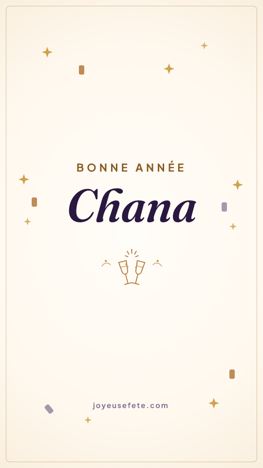 Image « Bonne année Chana » au format story