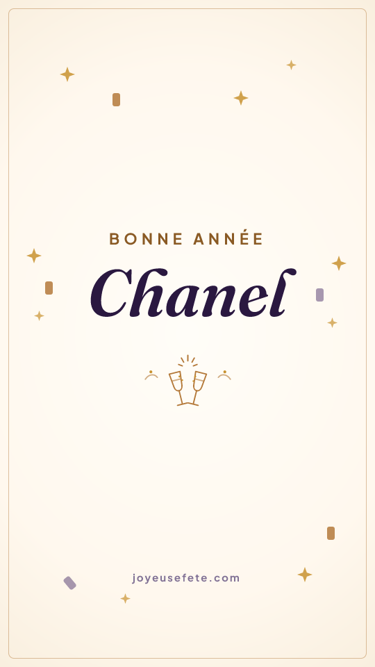 Image « Bonne année Chanel » au format story