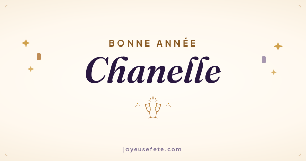 Image « Bonne année Chanelle » au format large