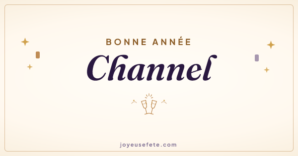 Image « Bonne année Channel » au format large
