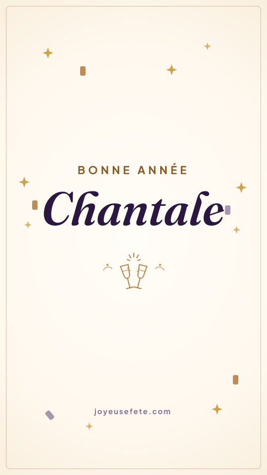 Image « Bonne année Chantale » au format story