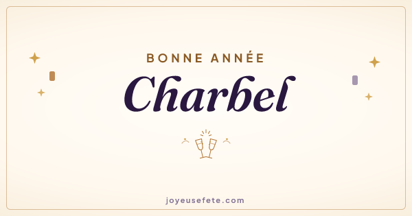 Image « Bonne année Charbel » au format large