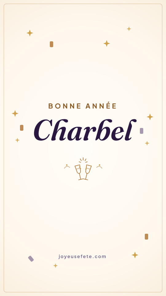 Image « Bonne année Charbel » au format story