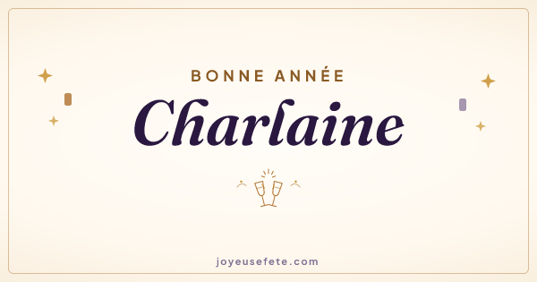 Image « Bonne année Charlaine » au format large
