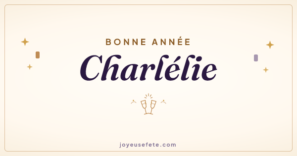 Image « Bonne année Charlélie » au format large