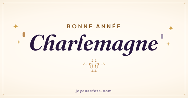 Image « Bonne année Charlemagne » au format large