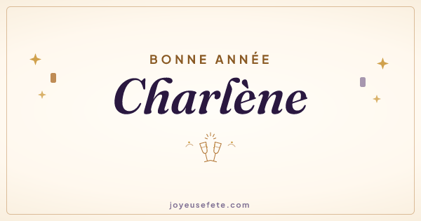 Image « Bonne année Charlène » au format large