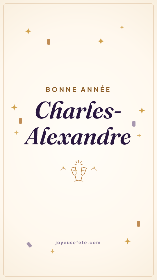 Image « Bonne année Charles-Alexandre » au format story