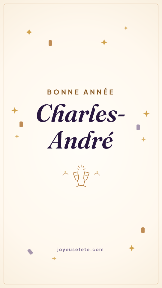 Image « Bonne année Charles-André » au format story