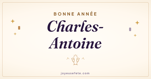 Image « Bonne année Charles-Antoine » au format large