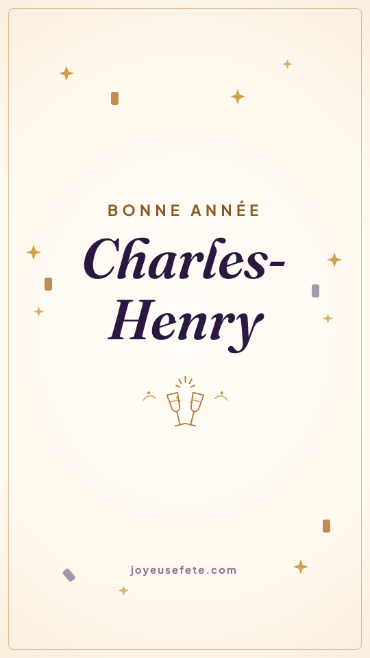 Image « Bonne année Charles-Henry » au format story
