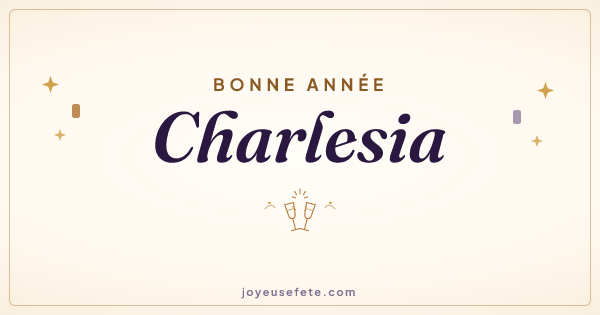 Image « Bonne année Charlesia » au format large
