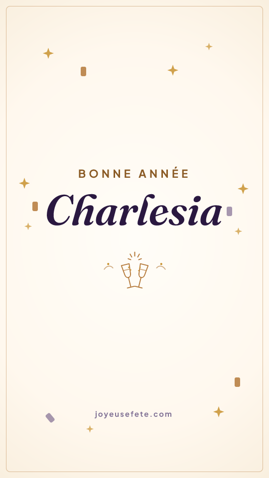 Image « Bonne année Charlesia » au format story