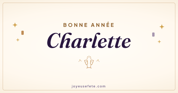 Image « Bonne année Charlette » au format large