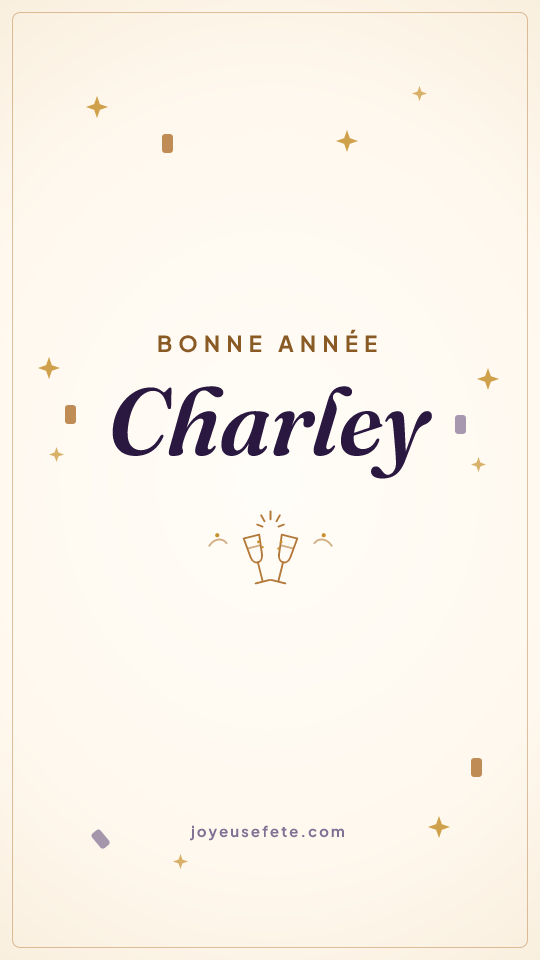 Image « Bonne année Charley » au format story