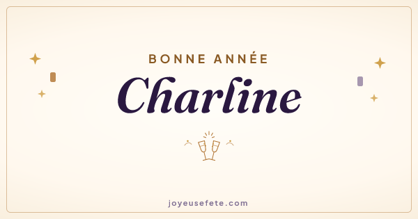 Image « Bonne année Charline » au format large