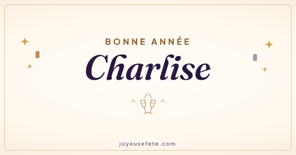 Image « Bonne année Charlise » au format large