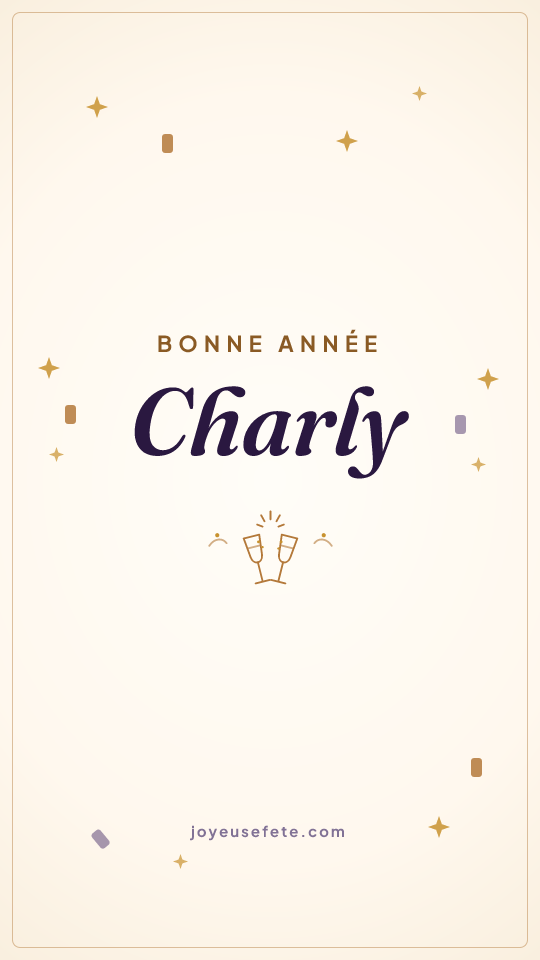 Image « Bonne année Charly » au format story