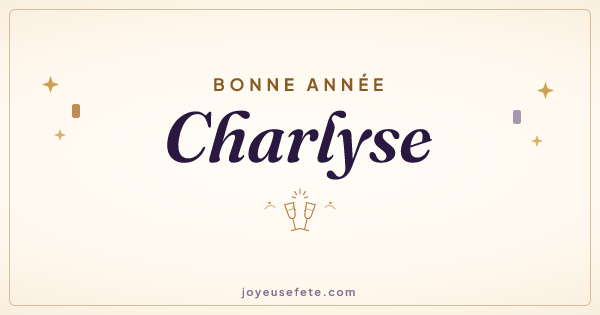 Image « Bonne année Charlyse » au format large