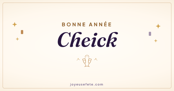 Image « Bonne année Cheick » au format large