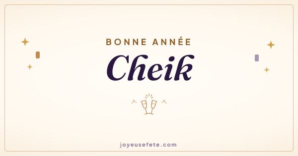 Image « Bonne année Cheik » au format large