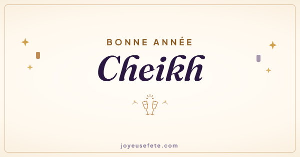 Image « Bonne année Cheikh » au format large