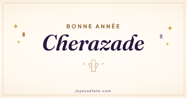 Image « Bonne année Cherazade » au format large