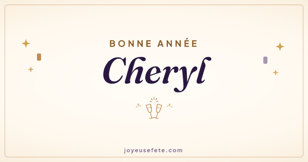 Image « Bonne année Cheryl » au format large