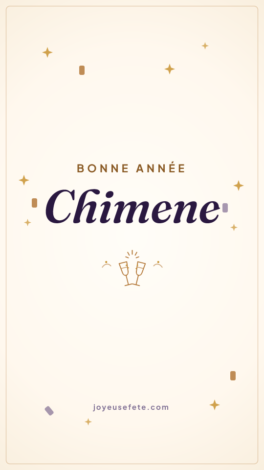 Image « Bonne année Chimene » au format story