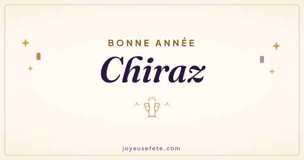 Image « Bonne année Chiraz » au format large