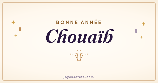 Image « Bonne année Chouaïb » au format large