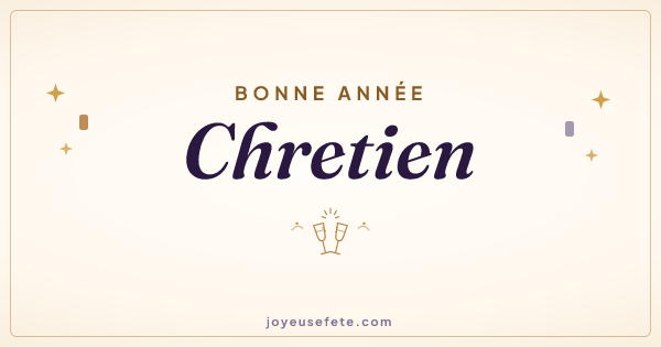Image « Bonne année Chretien » au format large