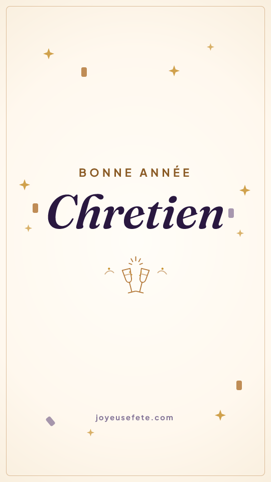 Image « Bonne année Chretien » au format story
