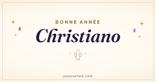 Image « Bonne année Christiano » au format large