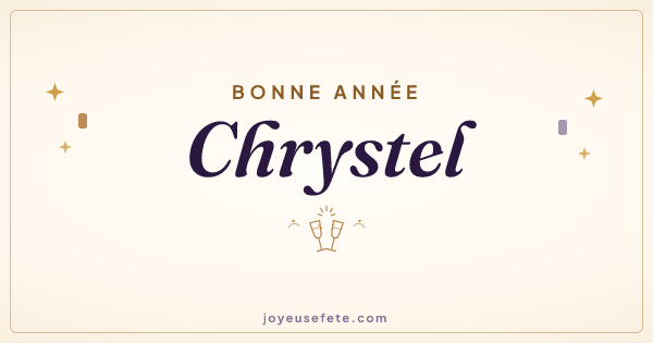 Image « Bonne année Chrystel » au format large