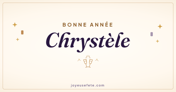 Image « Bonne année Chrystèle » au format large