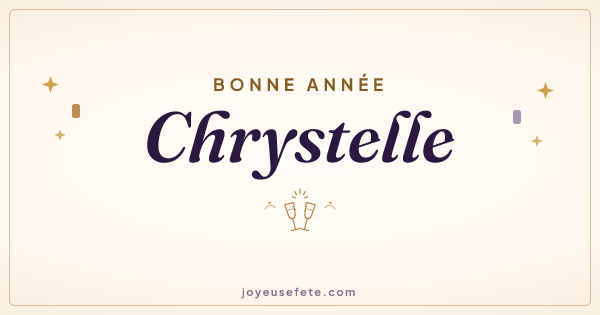 Image « Bonne année Chrystelle » au format large