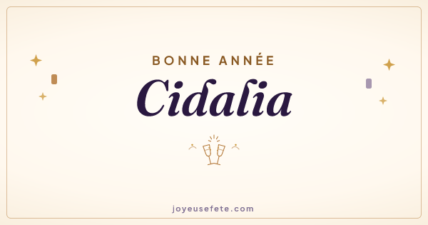 Image « Bonne année Cidalia » au format large