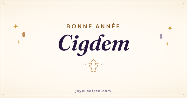Image « Bonne année Cigdem » au format large