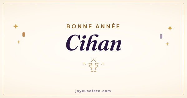 Image « Bonne année Cihan » au format large