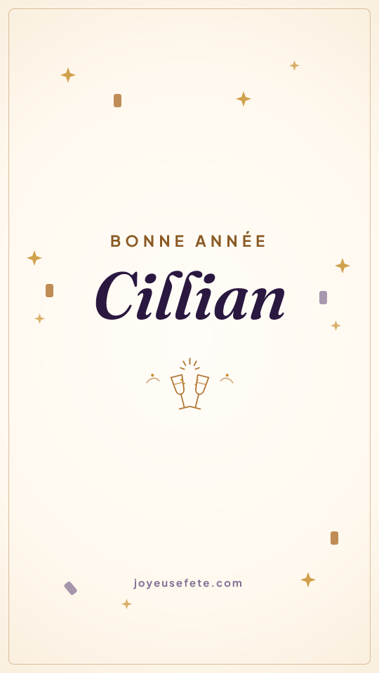 Image « Bonne année Cillian » au format story