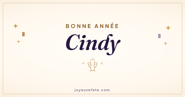 Image « Bonne année Cindy » au format large