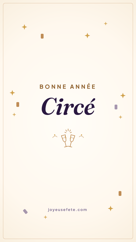 Image « Bonne année Circé » au format story