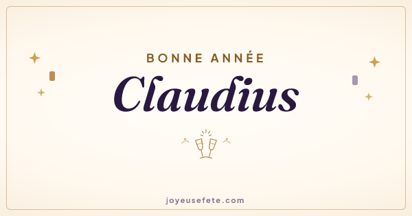 Image « Bonne année Claudius » au format large
